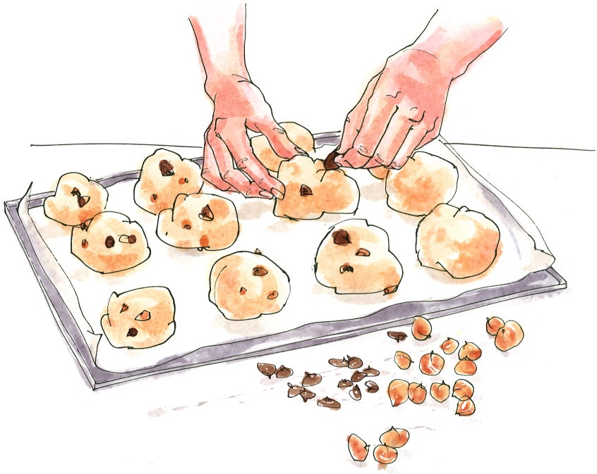 Ben's Cookies의 시작을 상징하는 공식 스토리 일러스트