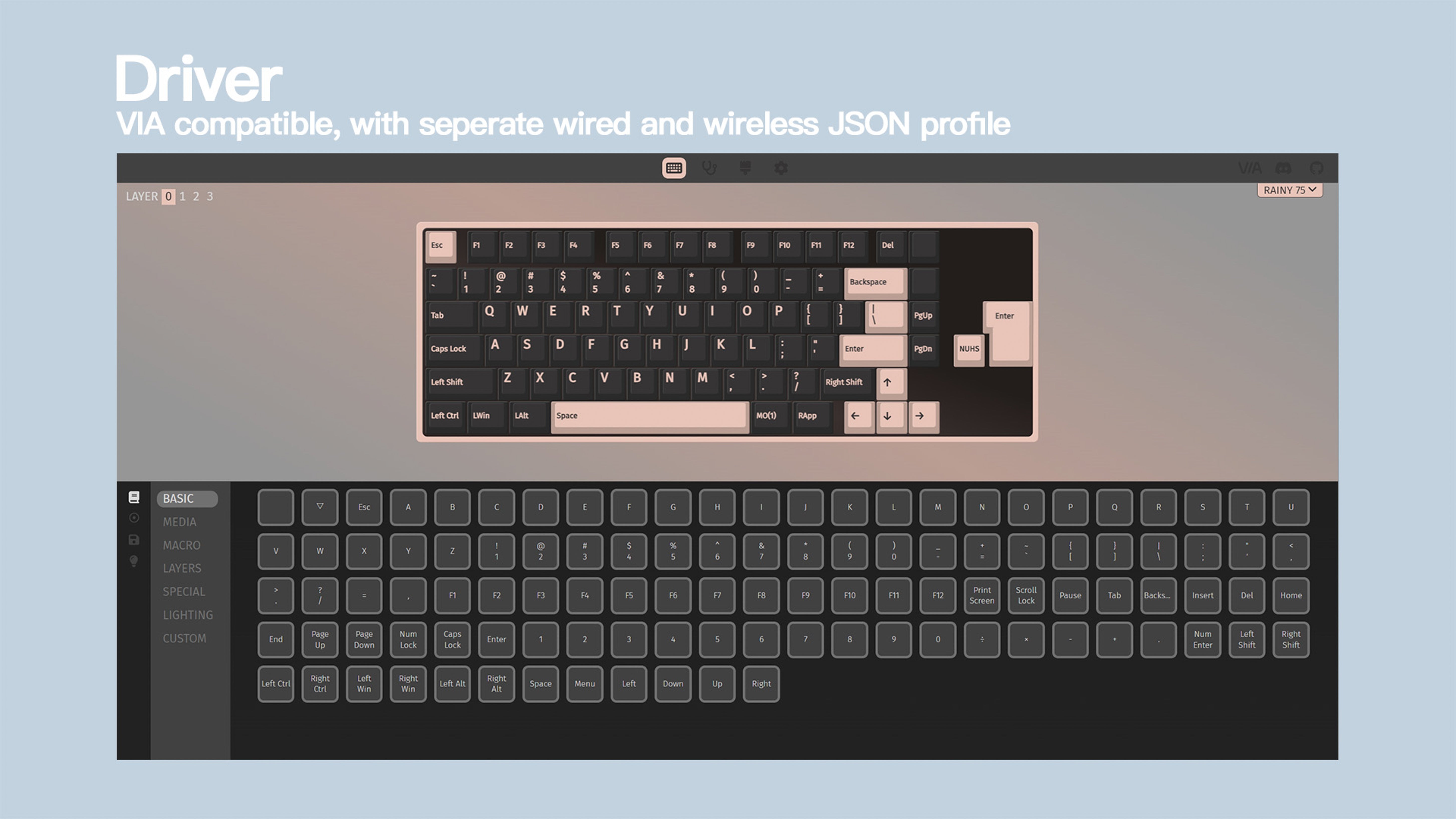 Rainy75 VIA 설정 관련 이미지