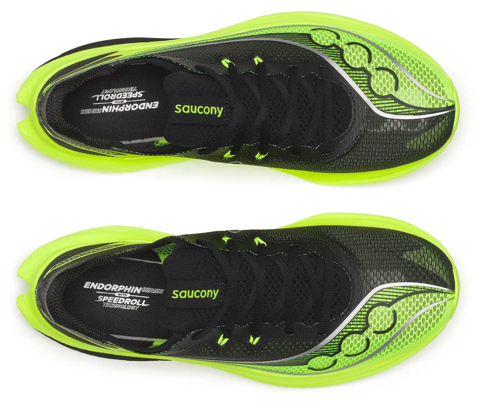 써코니 엔돌핀 프로 5 상단 뷰와 어퍼 구조