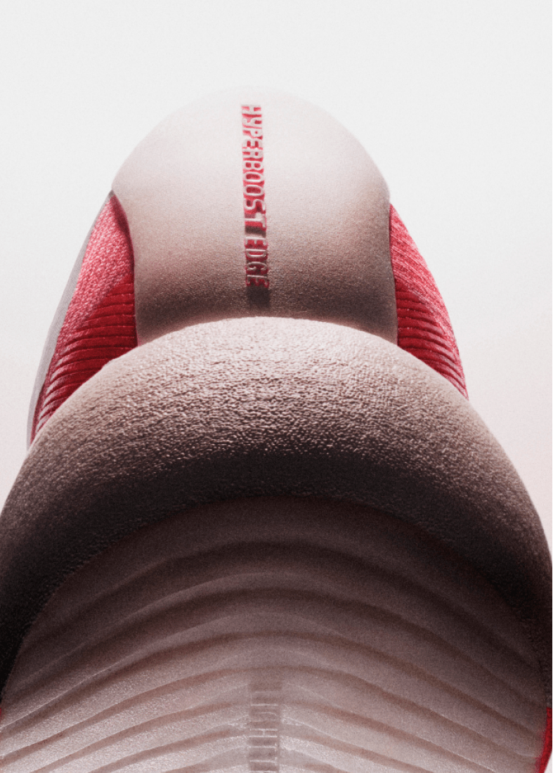 아디다스 하이퍼부스트 엣지 뒤꿈치와 힐 구조 이미지